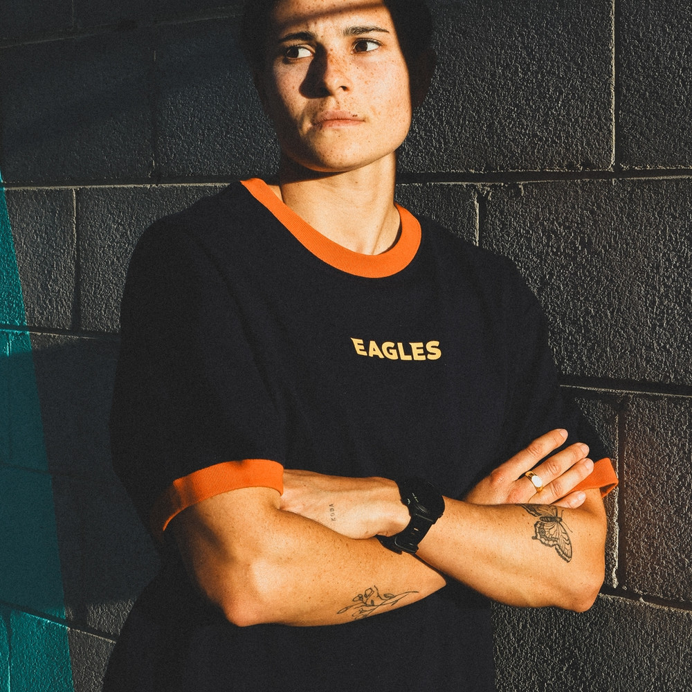 West Coast Eagles Ochre Range Navy Tee (2026)
