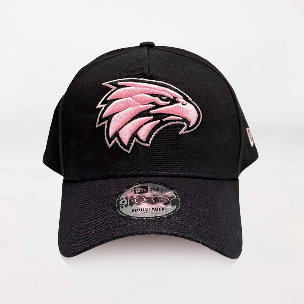 West Coast Eagles New Era 940 A-Frame Black/Pink (2026)