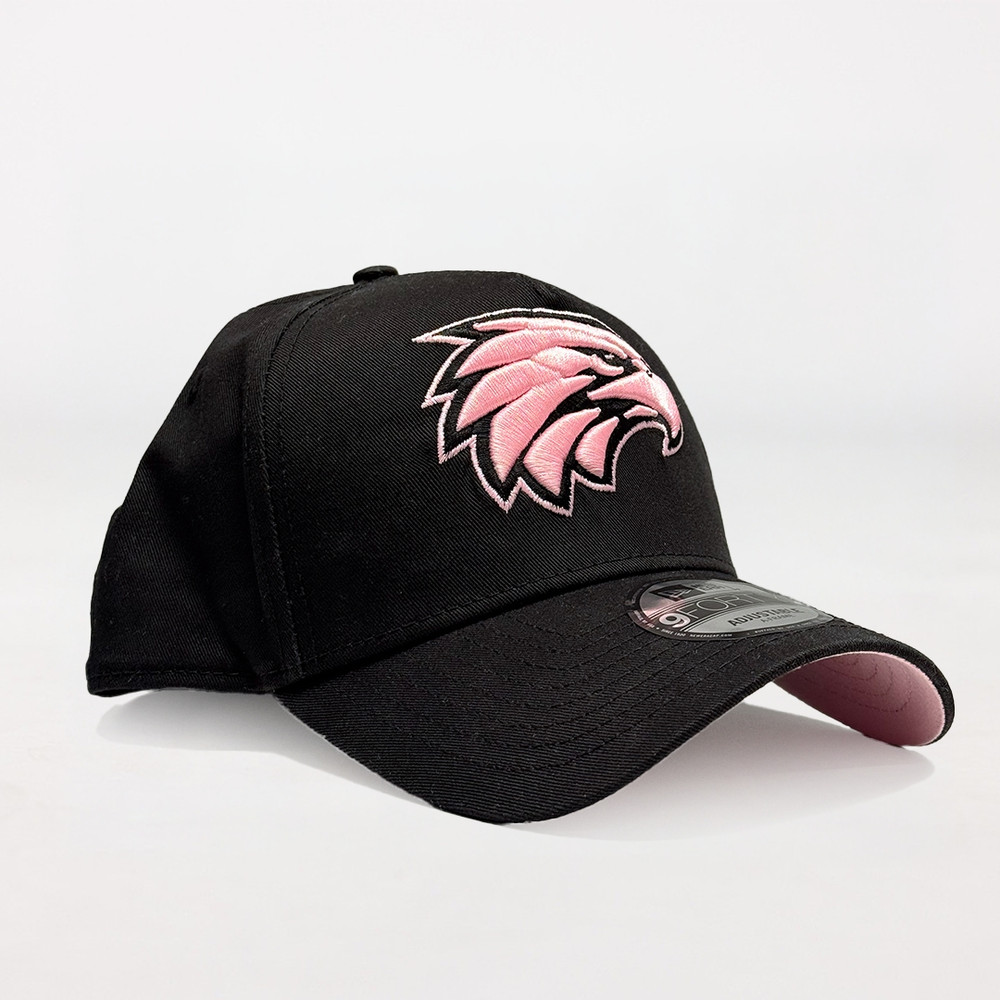 West Coast Eagles New Era 940 A-Frame Black/Pink (2026)