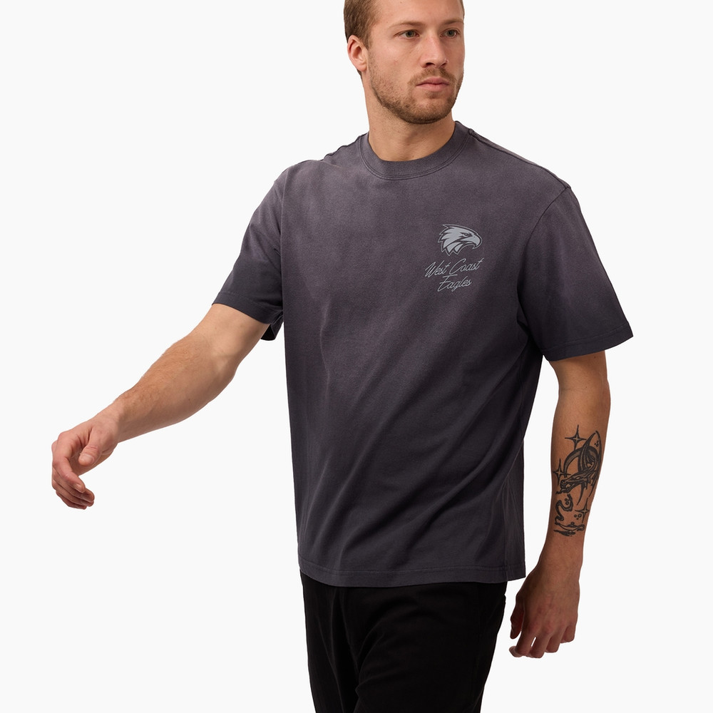 West Coast Eagles Adult Sunbleached Vintage Tee (2026)