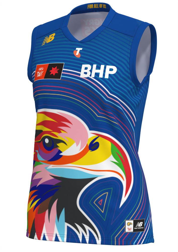 West Coast Eagles Men's New Balance AFLW Pride Guernsey (2026)
