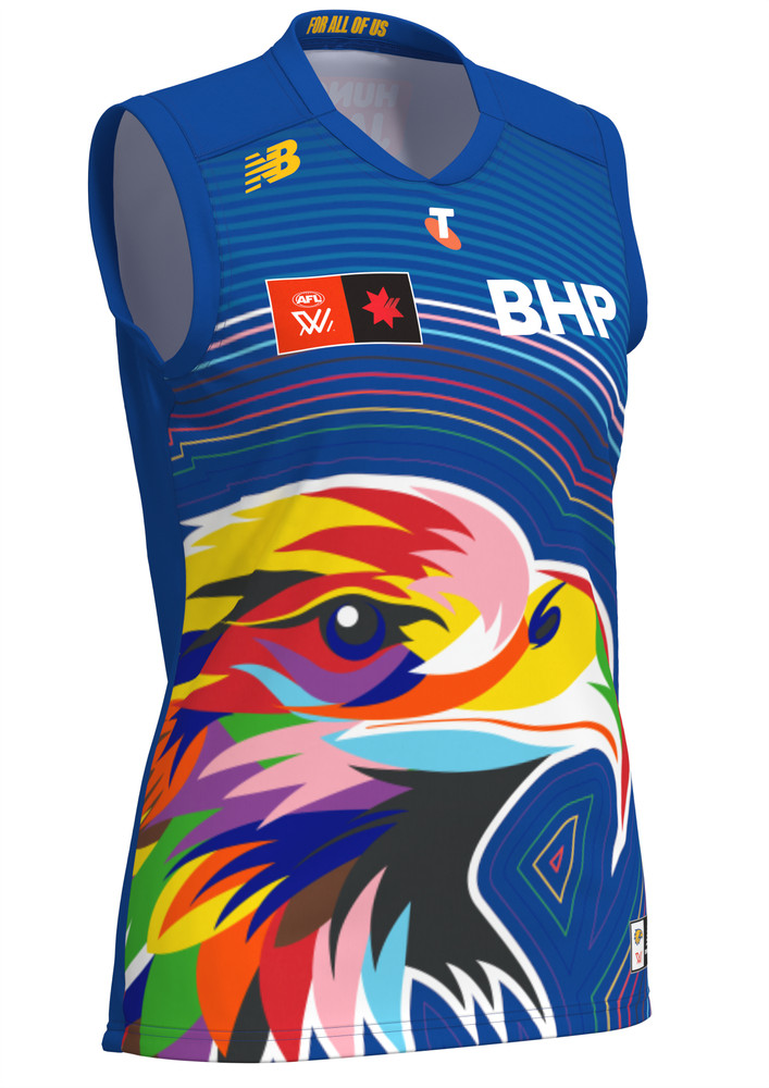 West Coast Eagles Men's New Balance AFLW Pride Guernsey (2026)