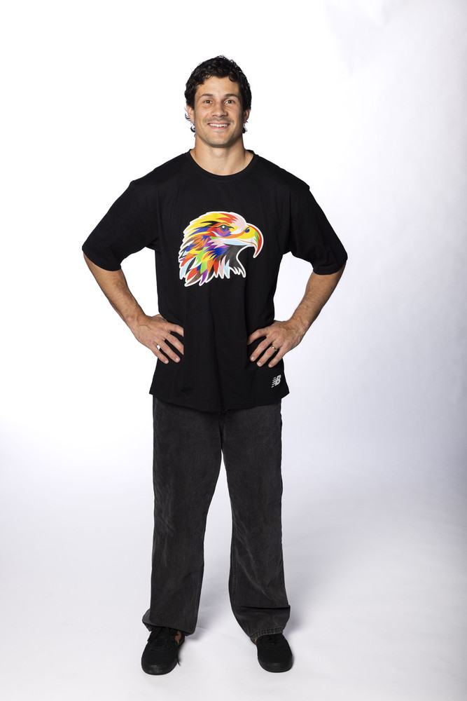 West Coast Eagles Youth New Balance Pride Cotton Tee Black (2026)