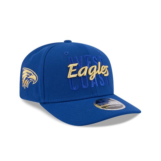 West Coast Eagles New Era 970 Stretch Snap Metallic cap