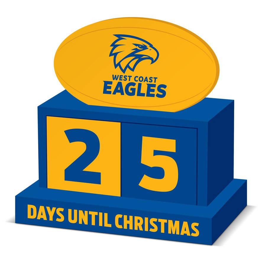 West Coast Eagles Christmas Countdown Blocks