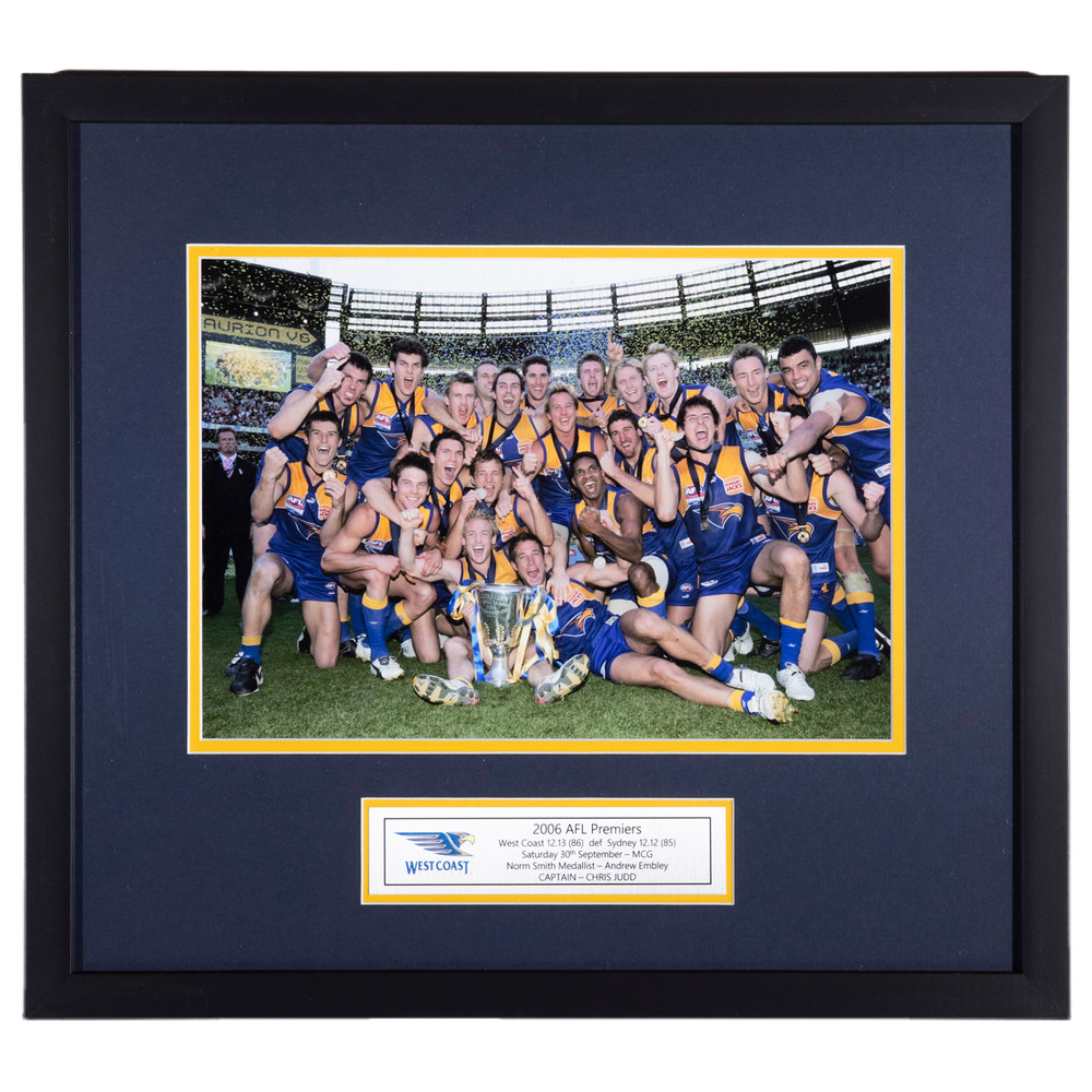 West Coast Eagles 2006 Framed Premiership Photo