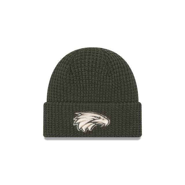 West Coast Eagles New Era Dusty Charcoal beanie (2025) West