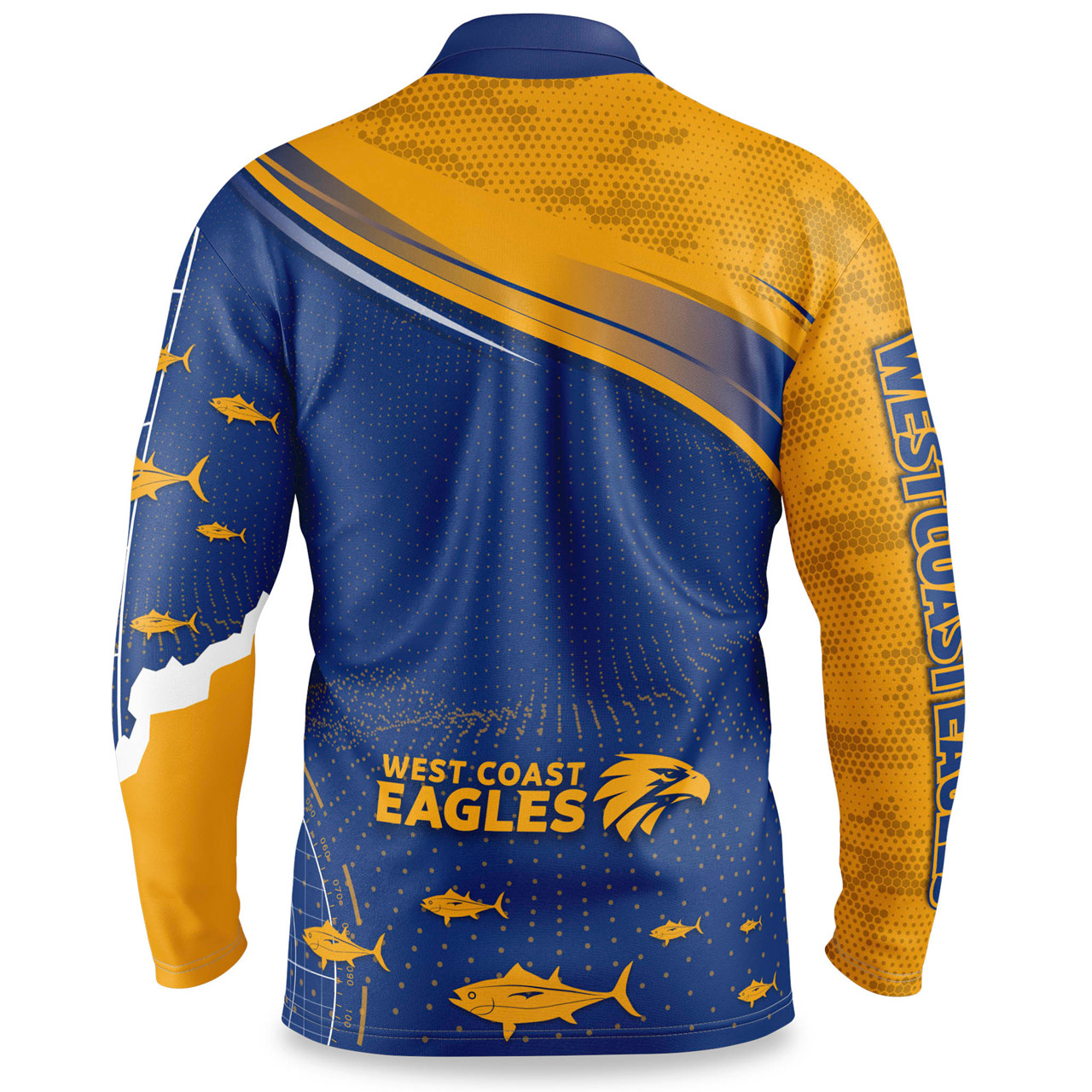 West Coast Eagles Men's Fishfinder Fishing Shirt - West Coast