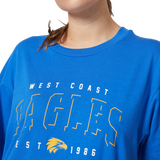 West Coast Eagles Adult Tee Royal (S22)