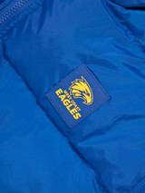 West Coast Eagles Hooded Puffer Jacket Royal (W23)