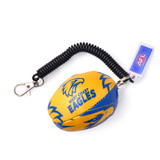 West Coast Eagles Bungee Football Keyring (2025)