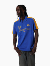 West Coast Eagles Men's Multi Logo Polo Royal (2026)
