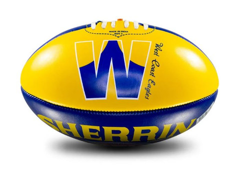West Coast Eagles Sherrin Team Logo Football Size 2
