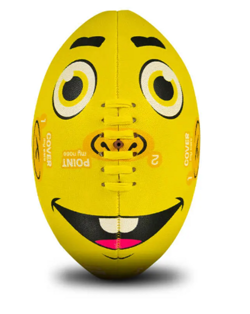 Sherrin Face Footy Yellow Size 2 (Unboxed)