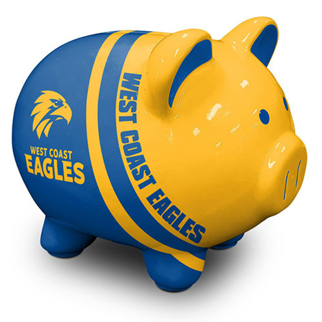 West Coast Eagles Piggy Money Box