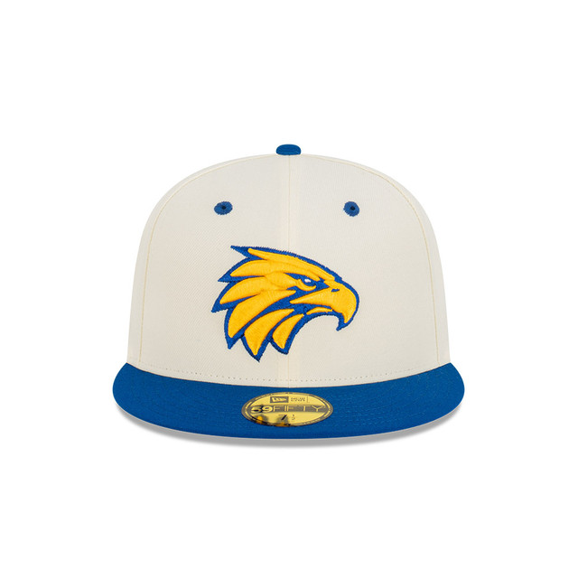 West Coast Eagles New Era 59Fifty Fitted Cap Chrome White