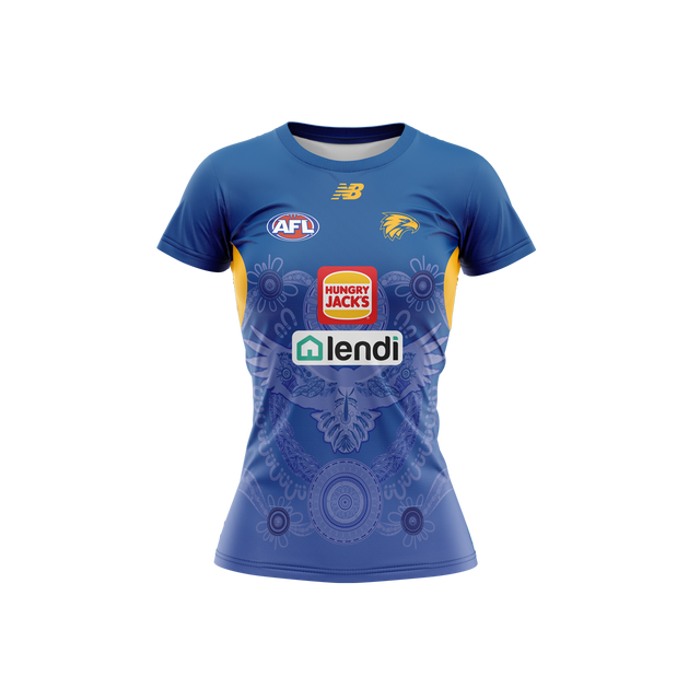 West Coast Eagles Women's New Balance First Nations Training Tee (2023)