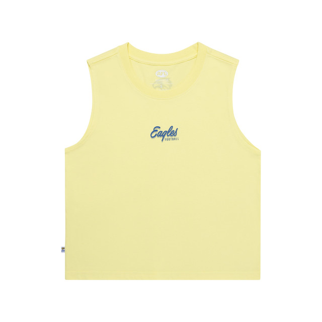 West Coast Eagles Women's Sport Singlet Lemon (S23)