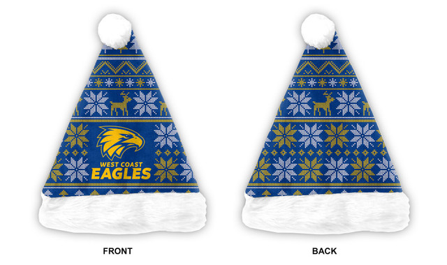 West Coast Eagles Christmas Santa Hat