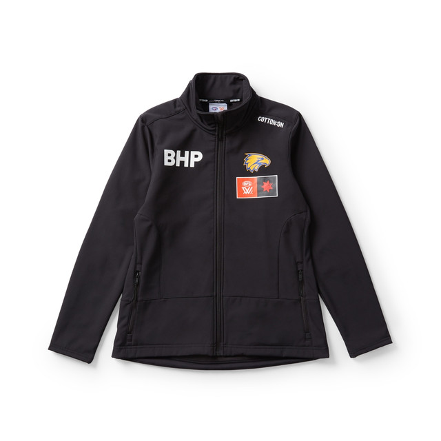 West Coast Eagles Cotton On AFLW Women's Soft Shell Jacket Black (2025) West Coast Eagles Cotton On AFLW Women's Soft Shell Jacket Black (2025)