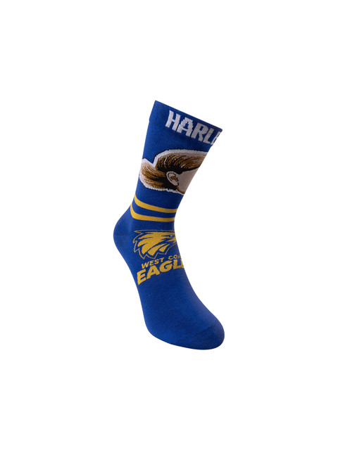 West Coast Eagles Adult Harley Reid Sock 3 Pack (2025)