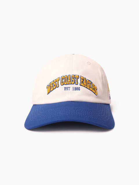West Coast Eagles Adult Essentials Cap White (2026)