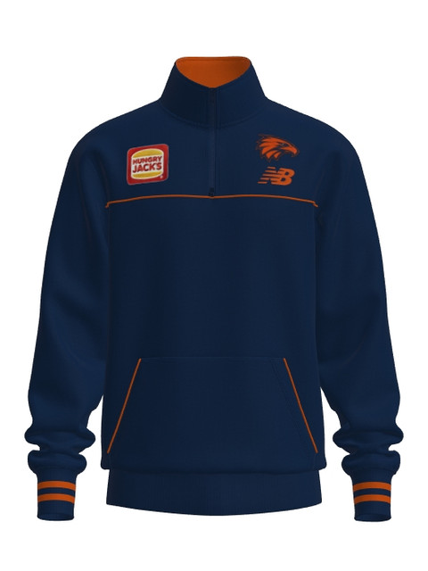 West Coast Eagles New Balance Adult Gather Round Boss Top Ochre (2026)
