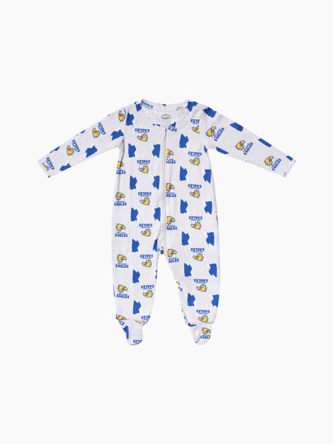 West Coast Eagles Infant Onesie Grey (2026)