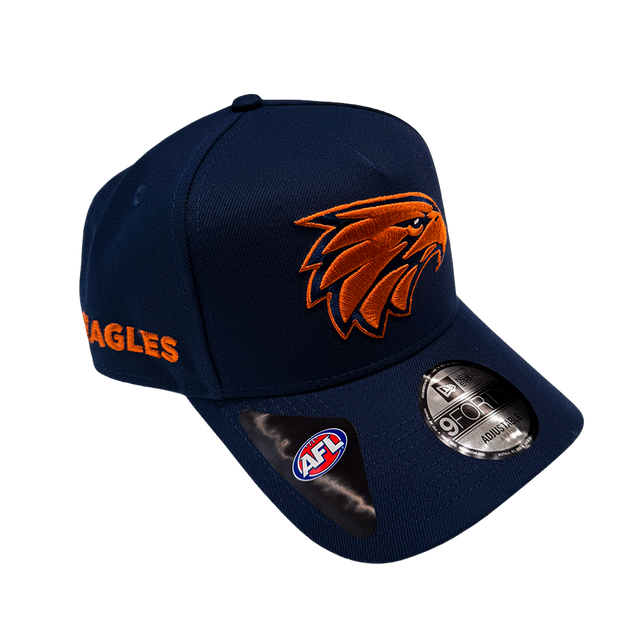 West Coast Eagles New Era 940 A-Frame Ochre (2026)