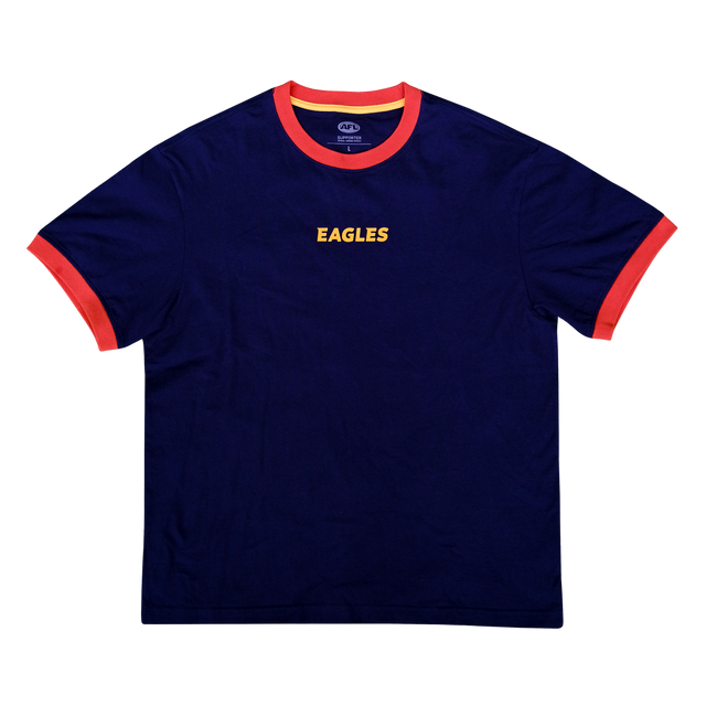 West Coast Eagles Ochre Range Navy Tee (2026)