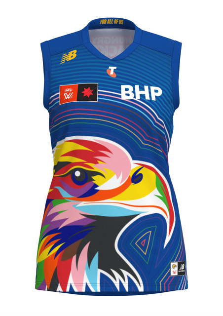 West Coast Eagles Men's New Balance AFLW Pride Guernsey (2026)