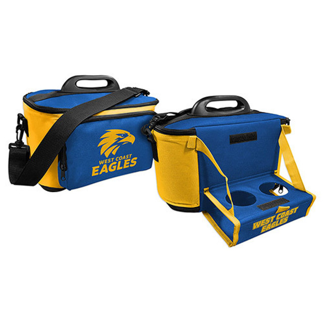 West Coast Eagles Cooler Bag with Drink Tray