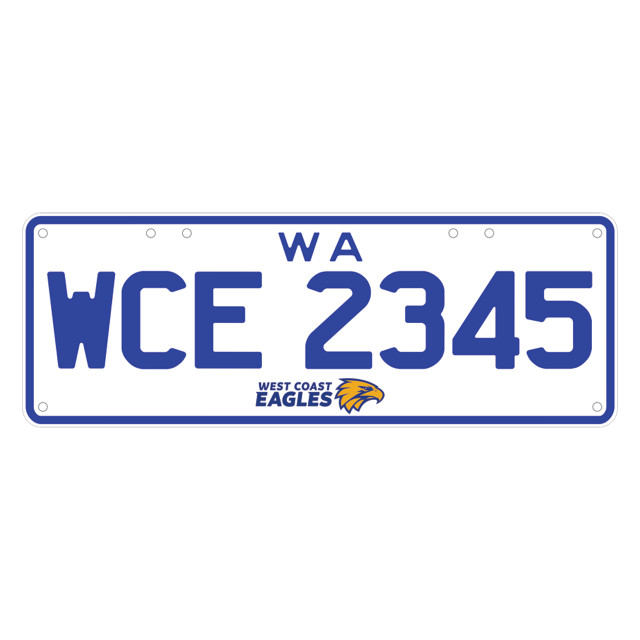 West Coast Eagles License Plates