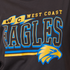 West Coast Eagles Women's Graphic Tee Black (S22)