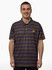 West Coast Eagles Men's Striped Golf Polo Grey (2025)