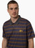 West Coast Eagles Men's Striped Golf Polo Grey (2025)