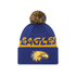 West Coast Eagles New Era Split Script Beanie Royal (2026)