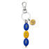 West Coast Eagles 3 Football Charm Keyring