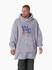 West Coast Eagles Adult Sherpie Hoodie Silver Marle (2026)