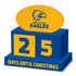 West Coast Eagles Christmas Countdown Blocks