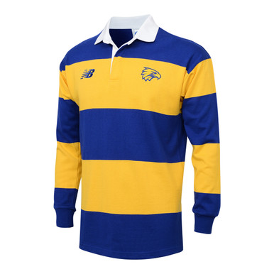 West Coast Eagles New Balance Rugby Top Royal/Gold (2024) - West Coast ...