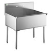 Commercial Utility Sink Stainless Steel 36" X 24" X 14" Bowl 16 Gauge New Trend