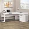 New Home Office Customized Wholesale modern white wood L-Shaped computer and Study Desk