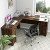 New Practical L-Shaped Computer Desk Workstation Writing Desk for Home & Office