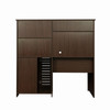 New Home Office Computer Desk with Hutch Work Study Table Storage Shelves Drawers - Walnut