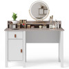 New Computer Desk Home Office Writing Workstation w/ Drawer & Hutch - White