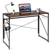 New Folding Computer Desk Writing Study Table for Home & Office Brown
