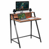 New 2 Tier Computer Desk PC Laptop Table Study Writing Home Office Workstation