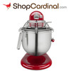 New KSMC895ER 8-Quart Commercial Countertop Mixer with Bowl-Guard, 10-Speed, Gear-Driven, Empire Red