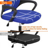 Smile Mart Adjustable Mid Back Mesh Swivel Office Chair with Armrests, Blue